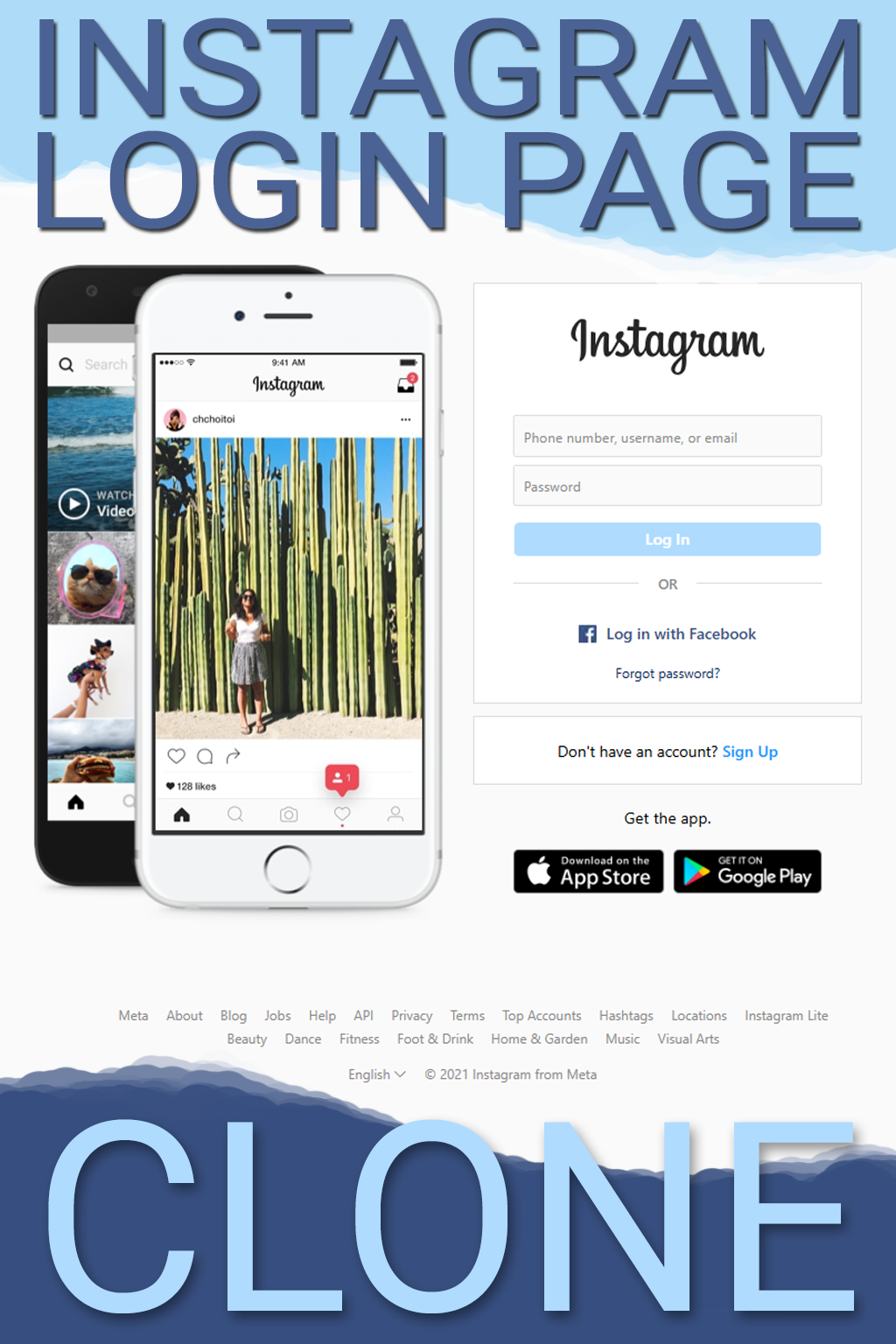 Cover art for Instagram Login Page Clone (2021)