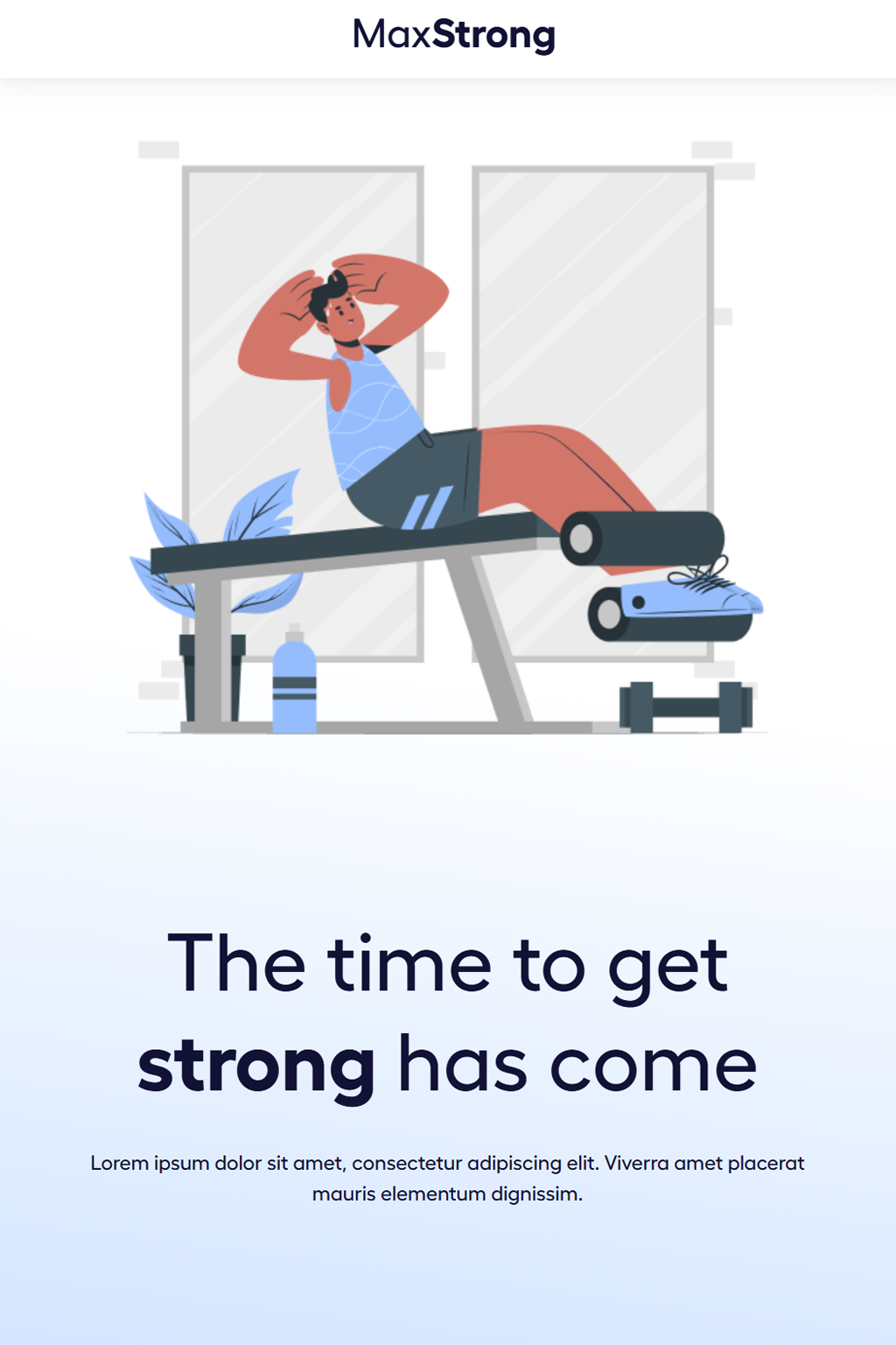 Cover art for MaxStrong - Exercise Coach | Landing Page Clone