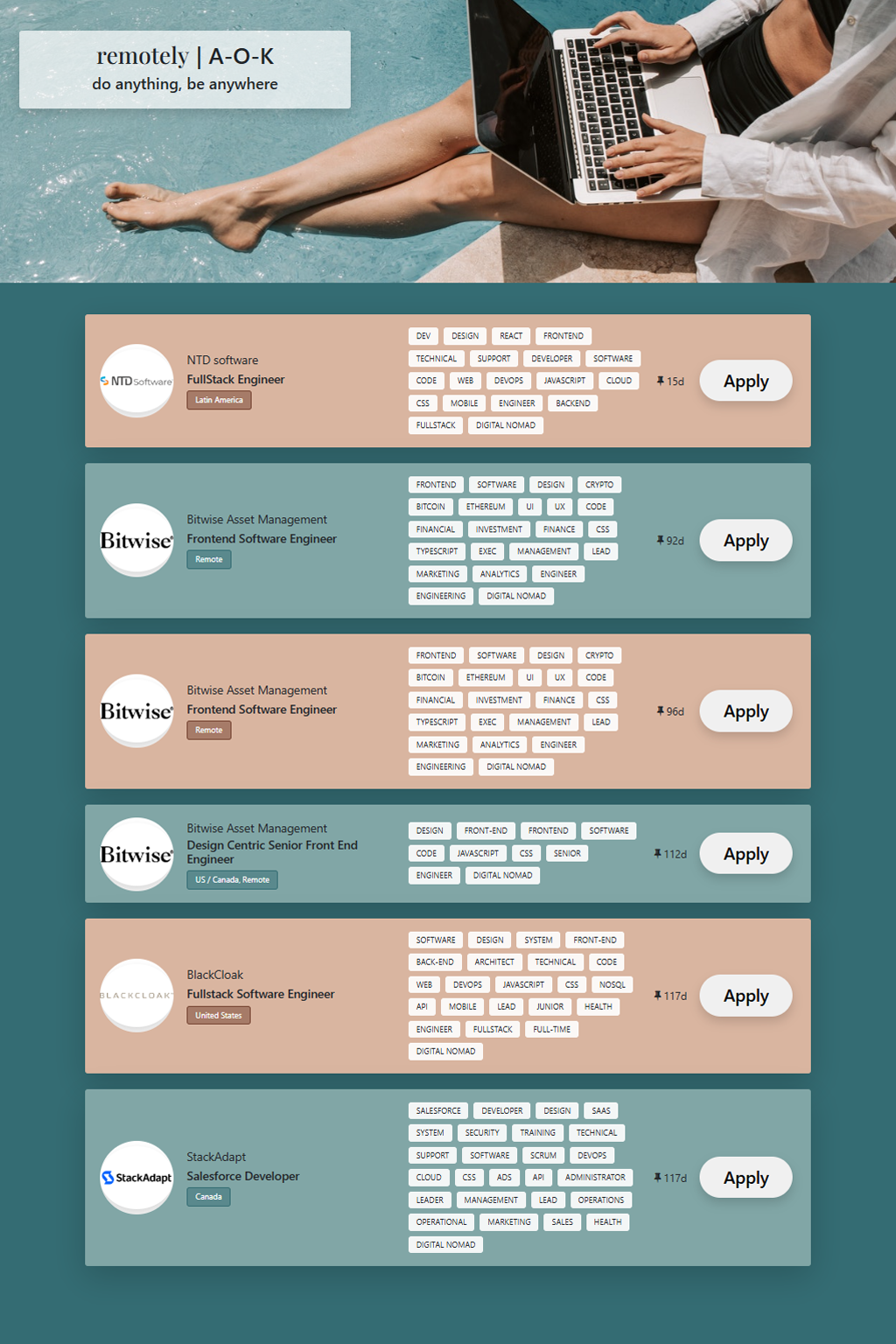 Cover art for Remotely A-O-K | Online Job Board with API